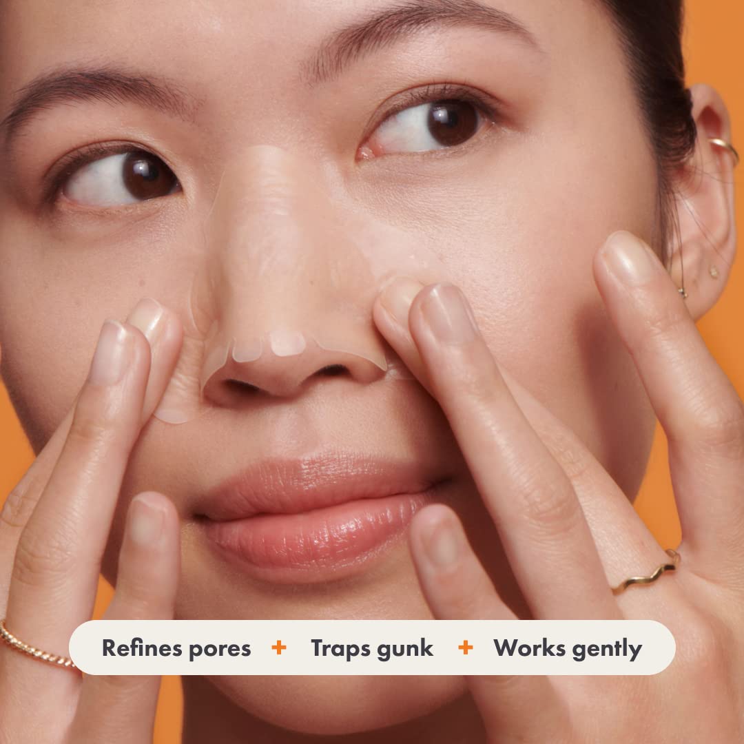 Mighty Patch Nose Pimple Patches from Hero Cosmetics, Large Hydrocolloid Pore Strips, Dermatologist Approved, Overnight, Blackhead Remover Strip to Absorb Acne Nose Gunk from Face, 10 Count