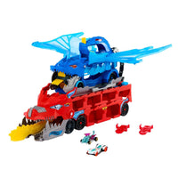 Thumbnail for Hot Wheels City Toy Car Track Set, Ultimate Dual Dragon Transporter & 2 Die-Cast Cars, Large-Scale & Detachable Dragon, Stores 20+ Vehicles