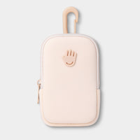 Thumbnail for Touchette Zippered Pouch, Attachable Fashion Accessory with Snap Hook for Touchland Hand Sanitizer 1FL OZ., Blush Pink