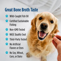 Thumbnail for Nordic Naturals Pet Skin & Coat Soft Chews with Omega-3-30 Pork Bone Broth Flavored Soft Chews - Nutritional Support for Healthy Skin & a Soft and Shiny Coat - Non-GMO and IFOS Certified