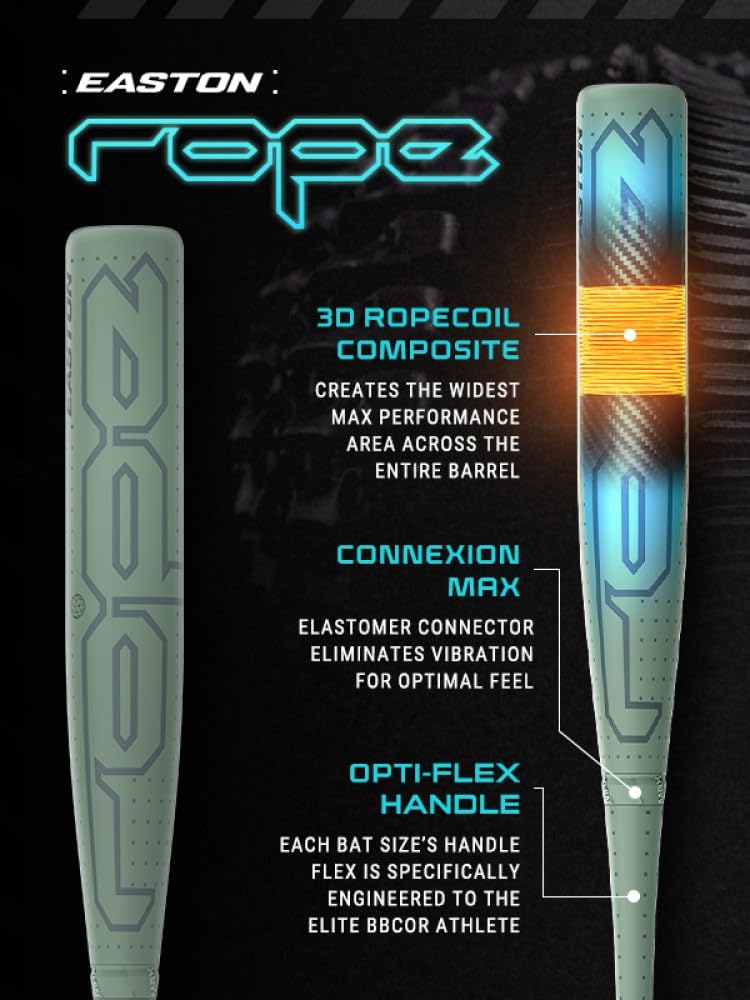 Easton | 2025 | Rope Baseball Bat | BBCOR | 2 5/8' Barrel | 33' | -3