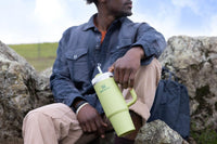 Thumbnail for STANLEY Quencher H2.0 Tumbler with Straw 30 oz | Flowstate 3-Position Lid | Cup Holder Compatible for Travel | Insulated Stainless Steel Cup | BPA-Free | Citron