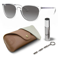 Thumbnail for Ray-Ban RB4171 ERIKA COLOR MIX Phantos Shaped Non-Polarized Sunglasses for Women – Includes Official RAYBAN Eyewear Kit – Ideal Formal & Casual Wear Sunglasses – Grey Gradient Lens