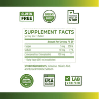 Thumbnail for Zhou Chlorophyll Tablets - Chlorophyll Pill Supplement for Women and Men, Health and Wellness Support, Daily Super Greens with Natural Vitamins and Minerals - 90 Tablets