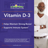 Thumbnail for Now Foods Vitamin D3 5,000 IU, 240 softgels (Pack of 2)