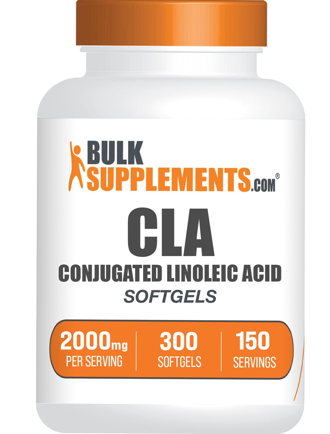 BulkSupplements.com Conjugated Linoleic Acid Softgels - CLA Supplements, CLA 2000mg, CLA Safflower Capsules, CLA Pills - 2 CLA Softgels per Serving, 150-Day Supply, 300 Softgels