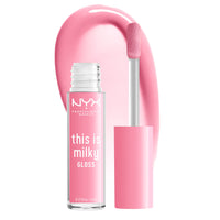 Thumbnail for NYX PROFESSIONAL MAKEUP This Is Milky Gloss, Vegan Lip Gloss, 12 Hour Hydration - Milk It Pink (Sheer Baby Pink)