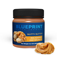 Thumbnail for Blueprint Bryan Johnson Nutty Butter – Chunky Macadamia Nut Butter with Walnut – No Palm Oil, No Added Sugar – Just 3 Ingredient Nut Butter– Keto, Vegan, Paleo – Low Carb Nut Butter Snack – 8.8oz Jar