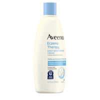 Thumbnail for Aveeno Eczema Therapy Daily Moisturizing Body Cream for Sensitive Skin, Soothing Eczema Relief Cream, Colloidal Oatmeal & Ceramide for Dry & Itchy Skin, Steroid- & Fragrance-Free, 12 oz