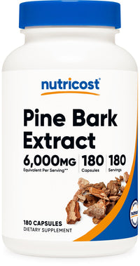 Thumbnail for Nutricost Pine Bark Extract, 180 Capsules for 180 Servings Per Bottle