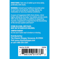 Thumbnail for The Vitamin Shoppe Magnesium Citrate 200MG - Muscle Relaxation, Bone Health & Energy Production, Highly Absorbable (100 Tablets)