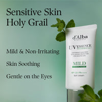 Thumbnail for d'alba Piedmont Italian White Truffle Waterfull Mild Sunscreen, Vegan, Mineral Sunscreen, SPF 50+ PA++++, Non-Nano Sunscreen Suitable for all Sensitive Skin, Gentle & Light Finish, Korean Skincare
