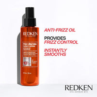Thumbnail for Redken Frizz Dismiss Instant Deflate Oil-In-Serum For Frizzy Hair - Enhances Smoothness and Shine With Babassu Oil, Sulfate-Free
