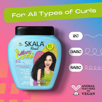 Thumbnail for SKALA Mais Cachos Hair Type 3ABC - Eliminate Anti Frizz, For Curly Hair -2 in 1 Conditioning Treatment Cream and Cream To Comb 100% VEGAN 35.2 Oz (1 Pack)