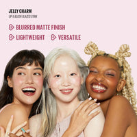 Thumbnail for Kaja Lip & Blush Glazed Keychain Stain - Jelly Charm 01 Cherry Spritz | with Triple Berry Complex, Lemon Fruit Extract &Olive Squalane, Hydrating, Long Lasting Tint