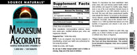 Thumbnail for Source Naturals Magnesium Ascorbate, Gentle Non-Acidic Vitamin C*, 1000mg - 120 Tablets