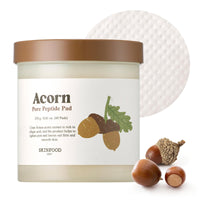 Thumbnail for SKINFOOD Acorn Pore Peptide Toner Pad, Korean Skincare Facial Toner, Pore Tightening, Elasticity, Skin Texture Improvement, Firming Up Sagging Skin 8.81 oz (60 Pads)