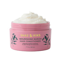Thumbnail for SHAZ & KIKS Nourishing Naram Conditioner | Weightless Whipped Conditioner to Repair Damage and Reduce Frizz | Visibly Softens and Protects Hair | Ashwagandha & Kokum Butter | Vegan, Color-Safe | 230ml