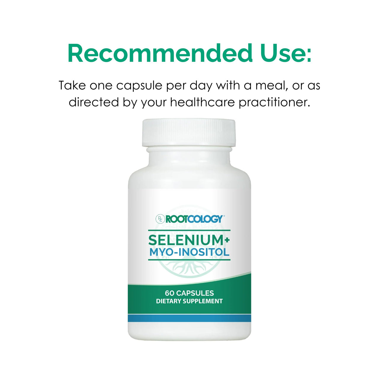 Rootcology by Dr. Izabella Wentz | Selenium + Myo-Inositol | Comprehensive Blend to Promote Hormone Balance and Immune System Health | 60 Capsules