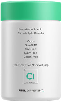 Thumbnail for Codeage Liposomal C15:0 Supplement - C15 Fatty Acid Pentadecanoic Acid, CoQ10 & Astaxanthin - Healthy Aging & Longevity Support - 30 Capsules