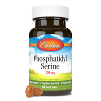 Thumbnail for Carlson - Phosphatidyl Serine, 100 mg, Non-GMO, Brain Function, 90 Softgels
