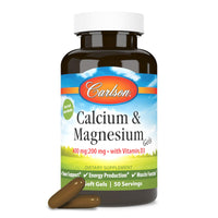 Thumbnail for Carlson - Cal-Mag Gels, 2:1 Calcium to Magnesium Ratio, Bone Support, Energy Production, 100 Soft gels