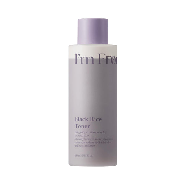 I'm from Black Rice Toner for Oily Skin, Sebum Control Toner, Lightweight, Niacinamide, Panthenol, Fragrance Free, Korean Skin Care, 150ml, 5.07 fl.oz