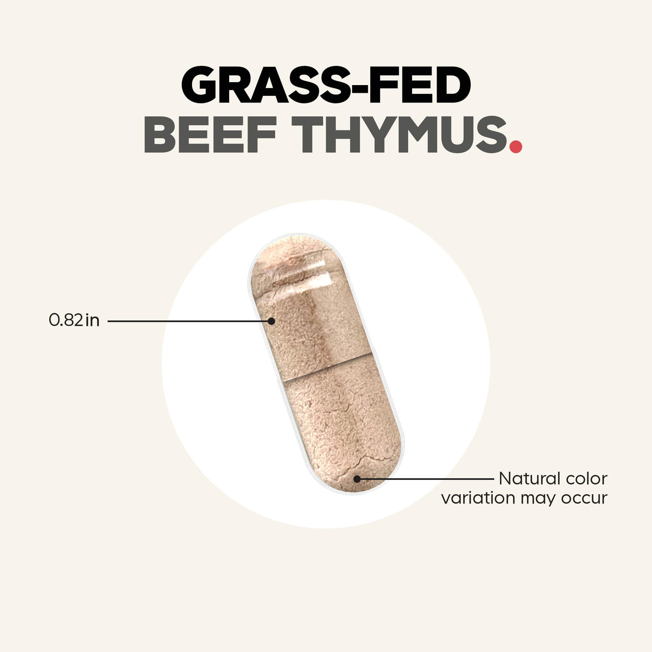 Codeage Grass Fed Beef Thymus Supplement Superfood, Freeze Dried, Non-Defatted, Desiccated Thymus & Liver Pills, Glandulars Meat, Pasture Raised Beef Vitamins, Non-GMO, 180 Capsules