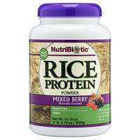 Thumbnail for NutriBiotic – Mixed Berry Rice Protein, 1 Lb 5 Oz (600g) | Low Carb, Keto-Friendly, Vegan, Raw Protein Powder | Grown & Processed Without Chemicals, GMOs or Gluten | Easy to Digest & Nutrient-Rich