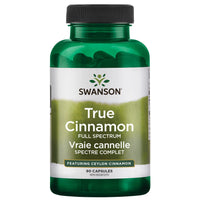 Thumbnail for Swanson Full Spectrum True Cinnamon - Herbal Supplement - (120 Capsules, 300mg Each)