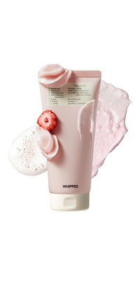 Thumbnail for Whipped Korean Skincare Face Wash, Hydrating Vegan Facial Cleanser for Dry Skin with Niacinamide, Hyaluronic Acid, Ceramide, Strawberry & Vanilla, Cleanser for Sensitive Skin