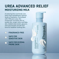 Thumbnail for Prequel Skin Urea 10% Moisturizing Lotion for Face & Body, Unscented, Hydrating Cream for Extremely Dry & Sensitive Skin, 6.75 fl oz, Pack of 2