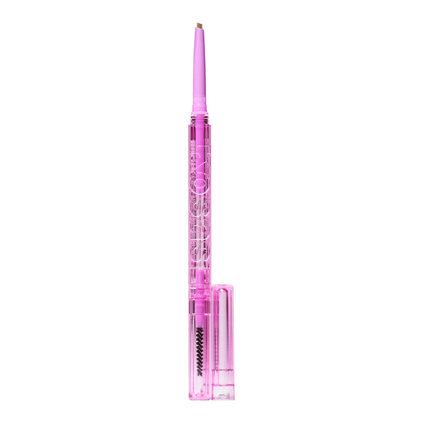 Kosas Brow Pop - Longwear Eyebrow Makeup, Dual-Sided Defining Pencil with Castor Oil for Soft, Natural Look of Real Hair - Soft Brown