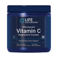 Thumbnail for Life Extension Effervescent Vitamin C Magnesium Crystals, immediate Relief from Occasional Constipation, Gluten-Free, Non-GMO, Vegetarian, Net Wt. 180 Grams