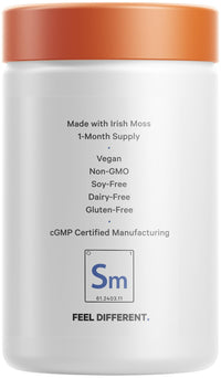 Thumbnail for Codeage Irish Sea Moss Gummies Supplement - 300mg Irish Sea Moss 10:1 Extract - Delicious Strawberry Flavor - Vegan, Non-GMO, Gluten-Free - 60 Gummies