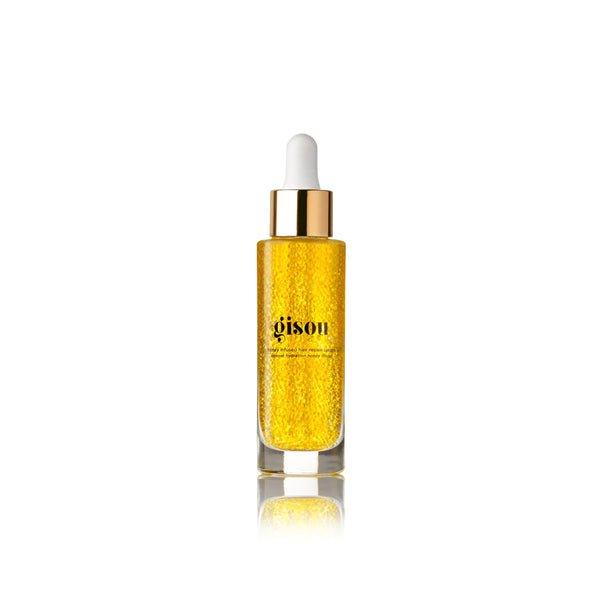 Gisou Honey Infused Hair Repair Serum – Strengthens & Seals Split Ends with Mirsalehi Honey & Plant-Based Keratin, Heat & UV Protection, 1 Fl Oz