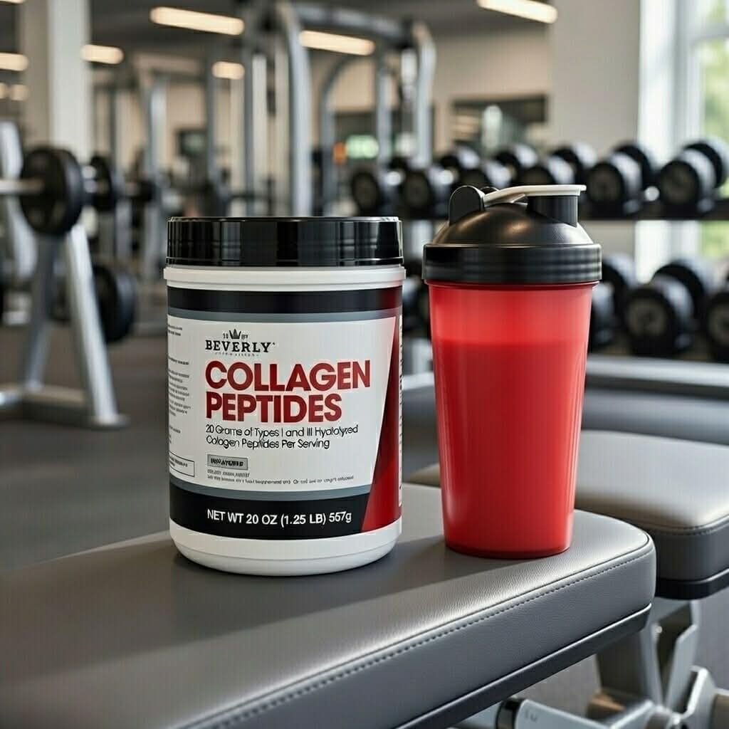 Beverly International Collagen Peptides Protein Powder. Youthful Appearance- Skin, Hair, Nails, Bones and Joint Health. Easy to Use, Highly Absorbable. 18 Grams of Protein, Unflavored 20 oz.