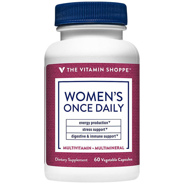 The Vitamin Shoppe WomenaTMs Once Daily Multivitamin a Immune, Energy, Digestive, and Stress Support (60 Capsules)