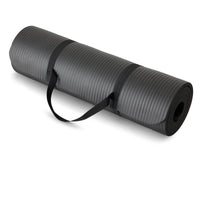 Thumbnail for Amazon Basics 1/2 Inch Extra Thick Exercise Yoga Mat with Carrying Strap for Home Workouts and Fitness, 74
