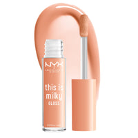 Thumbnail for NYX PROFESSIONAL MAKEUP This Is Milky Gloss, Vegan Lip Gloss, 12 Hour Hydration - Milk & Hunny (Sheer Light Honey)