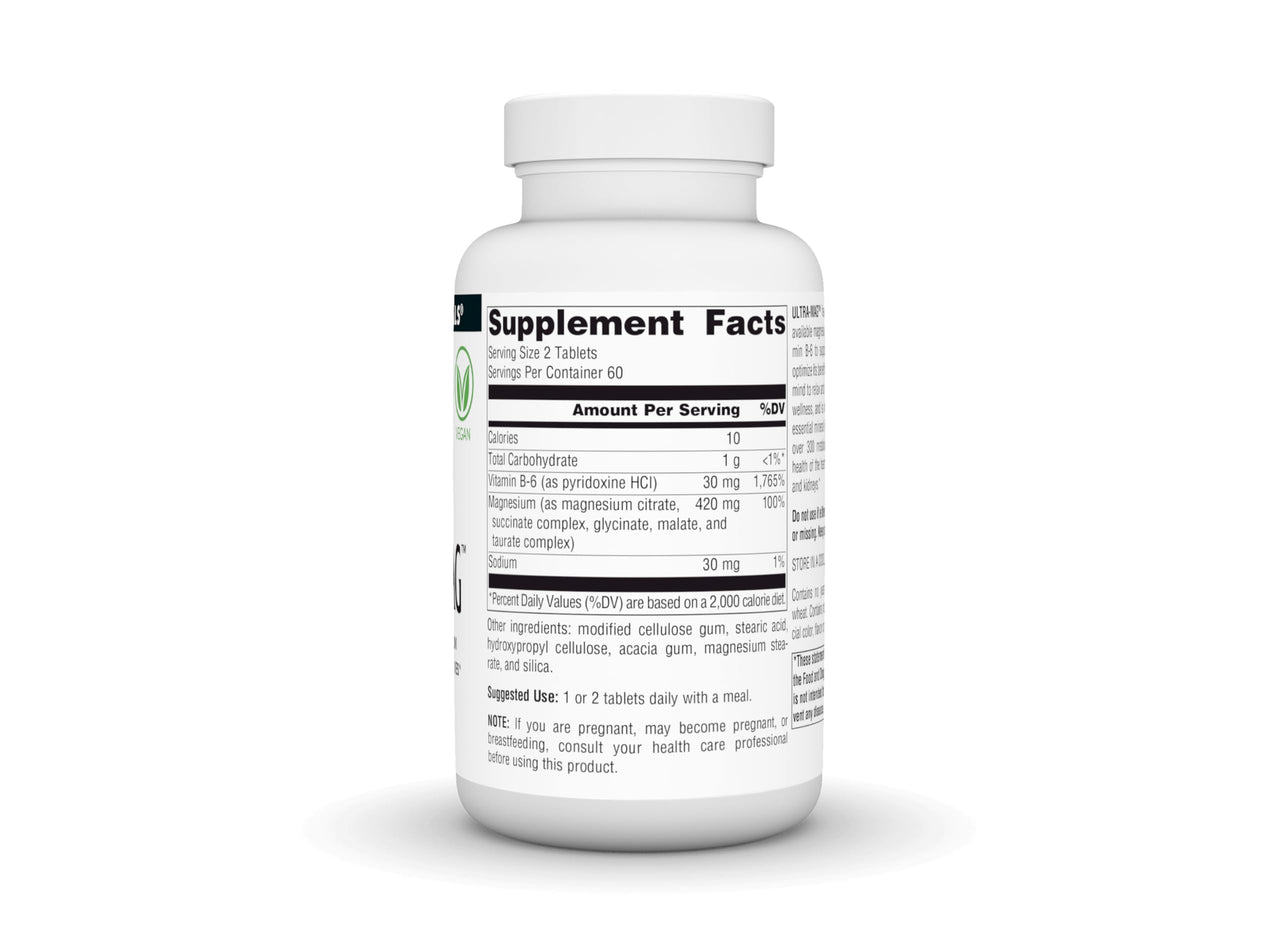 Source Naturals Ultra-Mag, 5 in 1 -Bioavailable Magnesium, Maintains Muscle & Nerve Function* - 120 Vegan Tablets