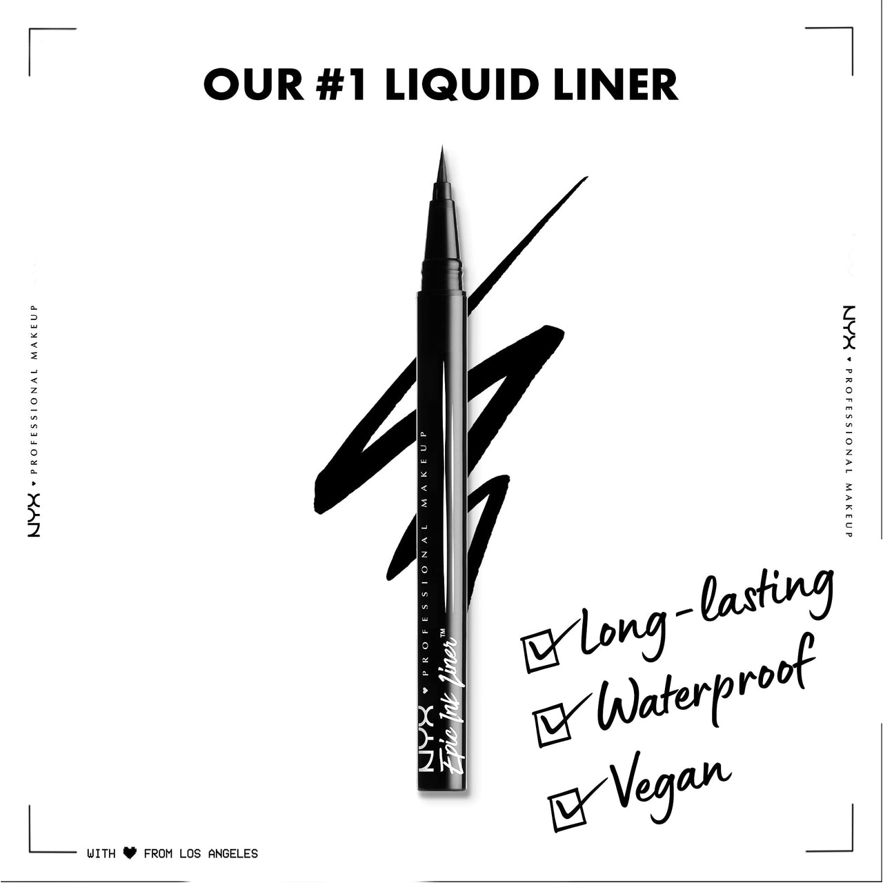 NYX PROFESSIONAL MAKEUP Ultimate Shadow & Liner Primer, Deep + Epic Ink Liner, Black (2-Pack Bundle)