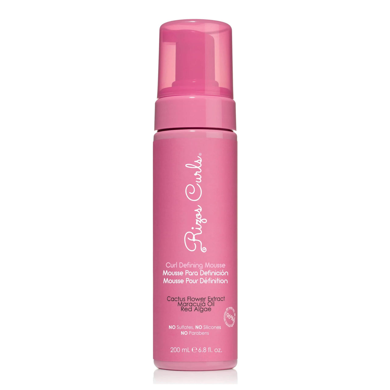 Rizos Curls Curl Defining Mousse – Lightweight Foam for Volume & Hydration – Shine & Definition for Every Curl Pattern: Wavy, Curly, Coily 1a–4c Hair Types – Sulfate & Paraben Free