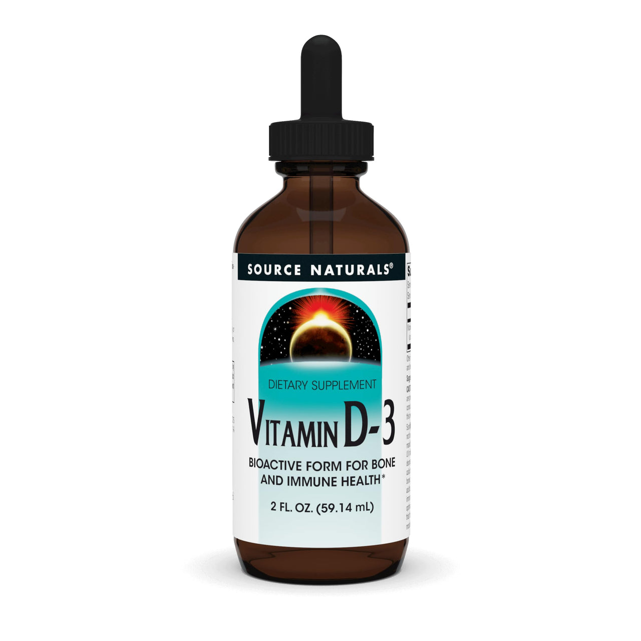 Source Naturals Vitamin D-3 Liquid Drops 2000 iu Supports Bone & Immune Health* - 2 Fluid oz