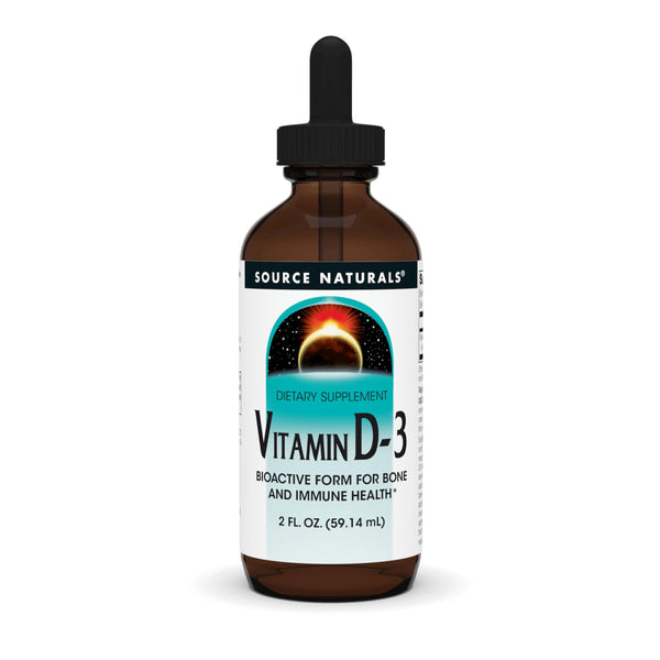 Source Naturals Vitamin D-3 Liquid Drops 2000 iu Supports Bone & Immune Health* - 2 Fluid oz