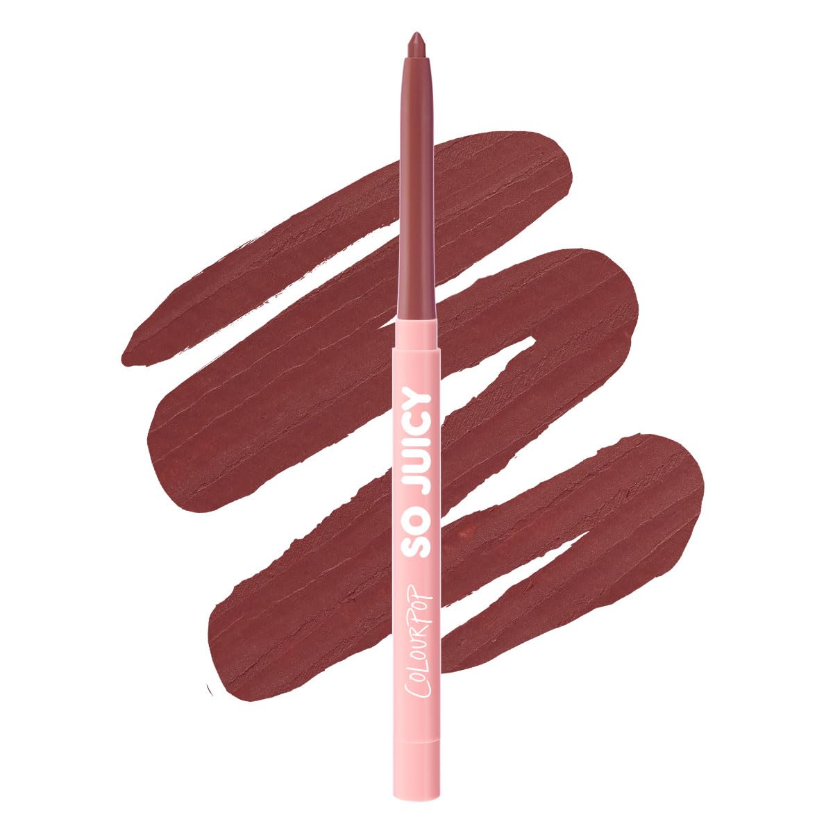 ColourPop So Juicy Plumping Lip Liner with Peptides - Long Lasting Lip Liner for Visibly Plumped & Shaped Lips - Enriched with Smoothing Ceramides & Peppermint - Group Chat (0.01 oz)