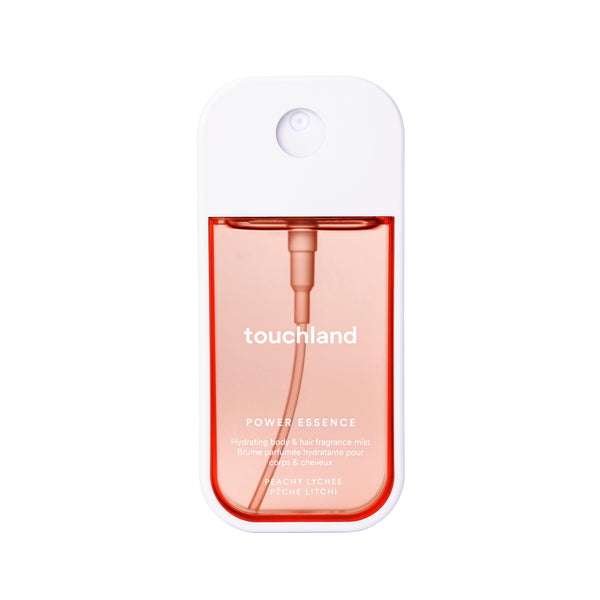 Touchland Hydrating Body & Hair Fragrance Mist, Peachy Lychee, 2 FL. OZ. Travel Size Body Spray