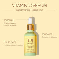 Thumbnail for Pixi Vitamin-C Serum | Brightening Daily Vitamin-C Serum For Radiant Skin | Maintain A Youthful Complexion | 1.01 Fl Oz