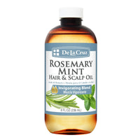Thumbnail for De La Cruz Rosemary Mint Oil Blend for Hair & Scalp - Revitalizing Formula with Castor, Avocado and Olive Oils- Naturally Moisturizing - 8 FL OZ