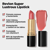Thumbnail for Revlon Super Lustrous Lipstick, Creamy Formula For Soft, Fuller-Looking Lips, Moisturized Feel, 803 Whiskey Business, 0.15 oz